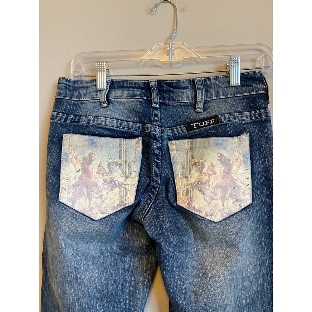 Cowgirl Tuff Co Vintage Cowgirl Bootcut‎ Jeans Blue Medium Wash 26x35